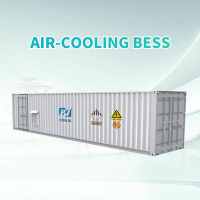 KonJa 空気冷却 ESS 40FT 2.58MWh 768Vdc ディープサイクルバッテリー エネルギー貯蔵システム 400Vac コンテナバッテリー