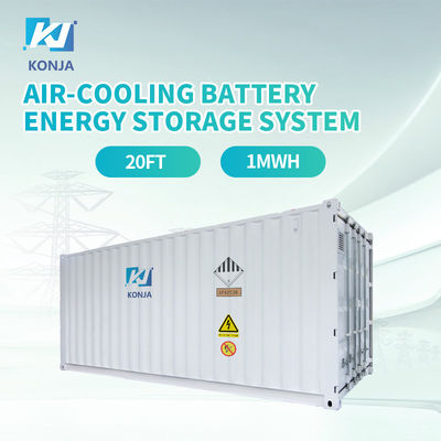 良い価格 KonJa 空気冷却 20FT 768Vdc 1MWh 深循環電池 エネルギー貯蔵システム 400Vac コンテナ電池 オンライン