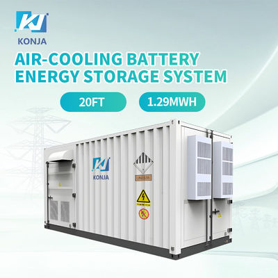 良い価格 KonJa 空気冷却 20FT 768VDC 1.29MWh 深循環電池 エネルギー貯蔵システム 400VAC コンテナ電池 オンライン