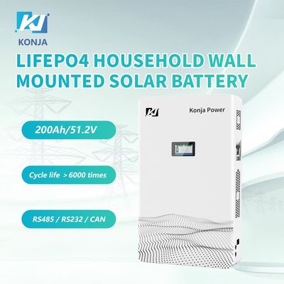 良い価格 KonJa 51.2V 200Ah 10.24kWh 5年間の保証付きの壁掛け蓄電池 オンライン
